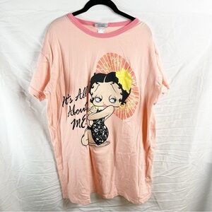 Vintage Betty Boop Oversize Sleep Shirt One Size Fits All Night Shirt